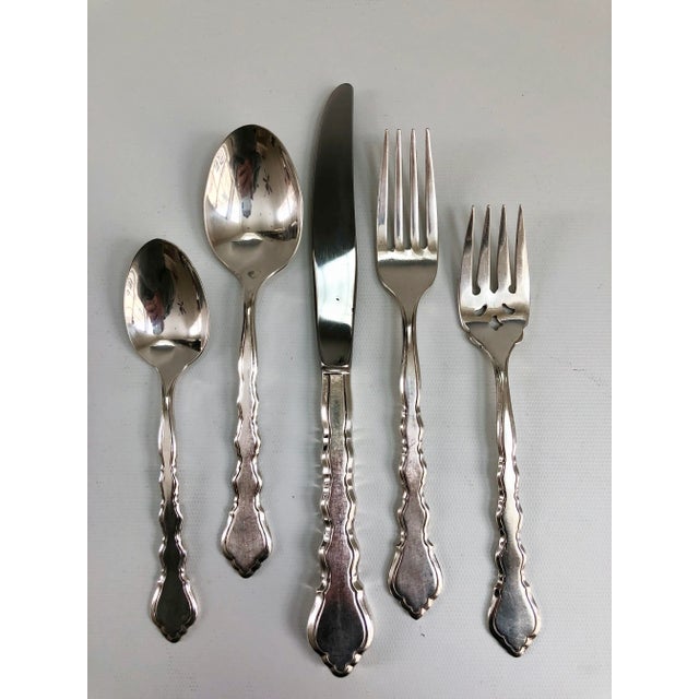 Vintage Oneida "Duet" Community Silverplate Flatware Service - Set of 64 For Sale - Image 13 of 13