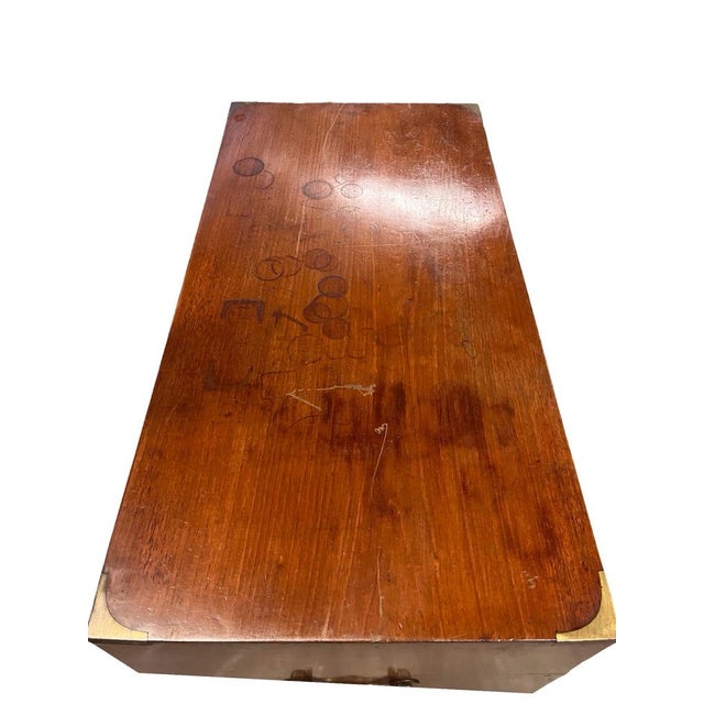 19th Century English Mahogany Campaign Chest For Sale - Image 5 of 13