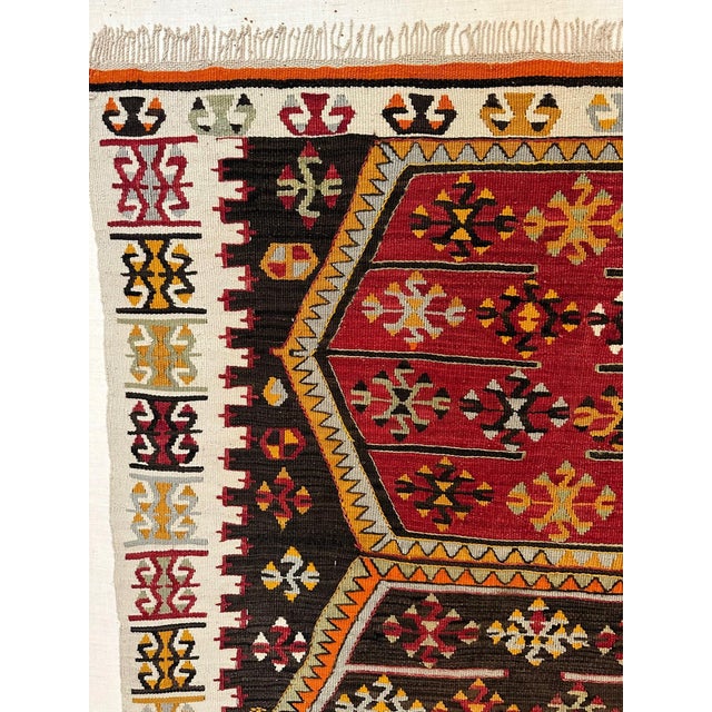Antique Turkish Anatolian Kilim Rug of Matrimony For Sale - Image 15 of 18