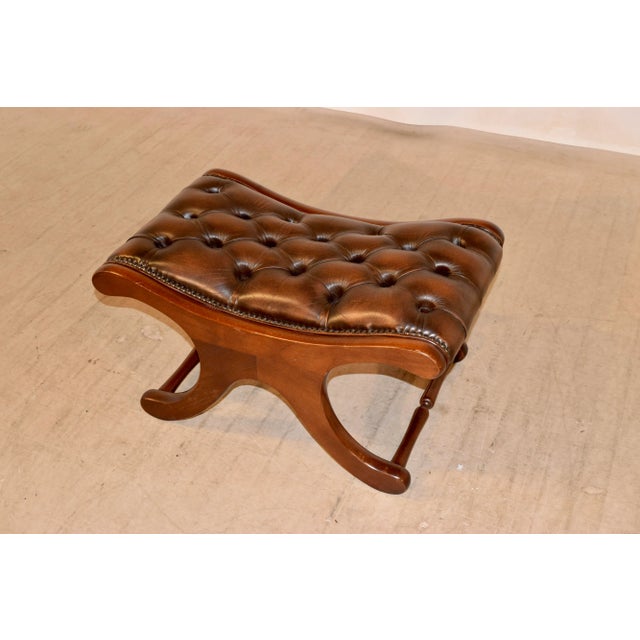 1920s Chesterfield Stool, Circa 1920 For Sale - Image 5 of 9