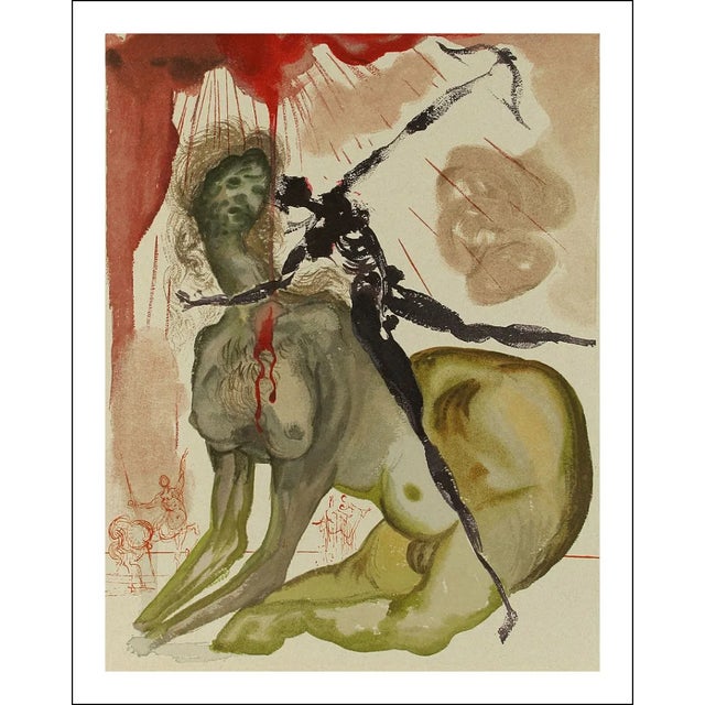 Artist: Salvador Dali Country: Spain Title: Hell 12 – The minotaur Medium: Original Woodcut Marks: Not signed not numbered...