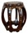 Mid-20th Century Chinese Hardwood Barrel Form Garden Stool For Sale
