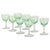 Vintage Uranium Glass Aperitif Glasses from Val Saint Lambert, 1920s, Set of 8 For Sale - Image 4 of 18