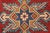 Kazak Rug 8'2'' X 9'11'' Red Wool Tribal Hand-Knotted Oriental Carpet For Sale - Image 10 of 14