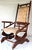 Victorian Antique Upholstered Oak Platform Rocker / Spring Rocker ~ Circa 1915 For Sale - Image 3 of 12