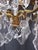 Beautiful gilt bronze armature with cut crystal. Eight chandelier sockets with surface wiring , ( new wiring, new sockets...