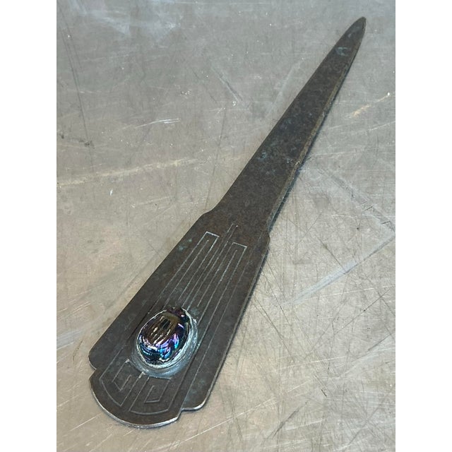 Metal Vintage Boho Tiffany Studios Letter Opener For Sale - Image 7 of 10