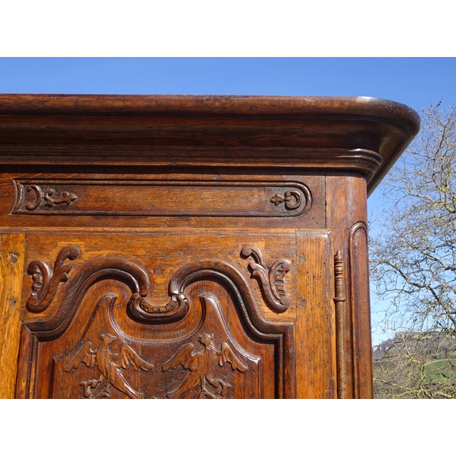 Renaissance-Style Wardrobe in Oak, 1950s For Sale - Image 4 of 18