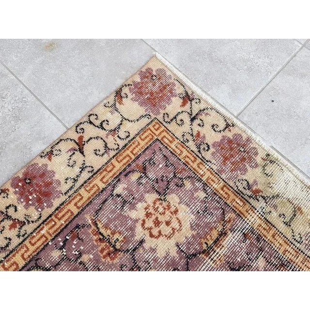 Textile 1960s Handknotted Floor Wool Rug For Sale - Image 7 of 11