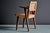 Oak Webbed Chairs in Leather Webbing attributed to Jens Risom, France, 1950s, Set of 10 For Sale - Image 6 of 18