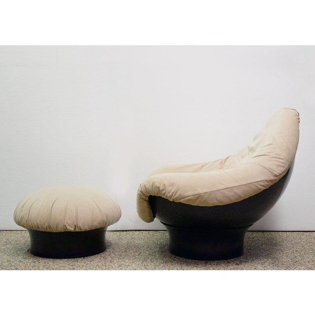 Set of Rodica Lounge Chair and Ottoman by Mario Brunu for Comfort, 1970s For Sale - Image 15 of 15