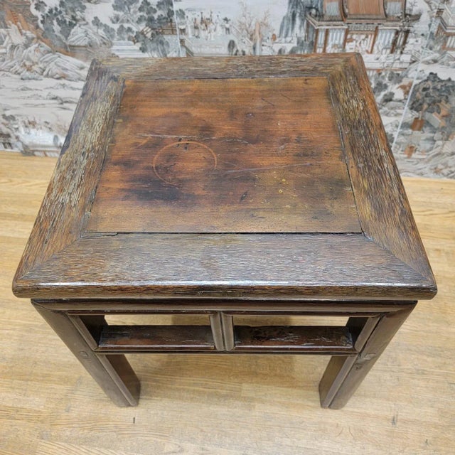 Antique Shanxi Province Elm Side Table For Sale In Chicago - Image 6 of 9