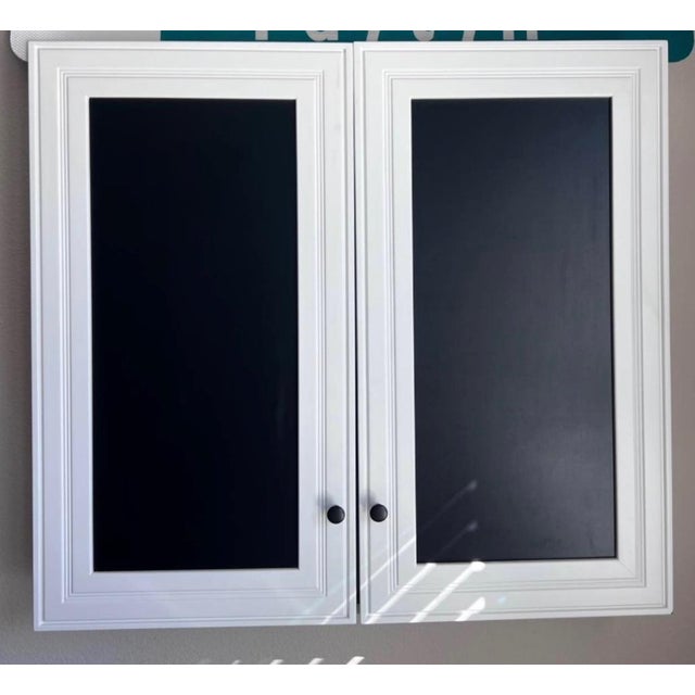 Craft Cabinet w/Chalkboard Panels - Wall Mounted (32"L x 35.5"W x 7"D - Closed)