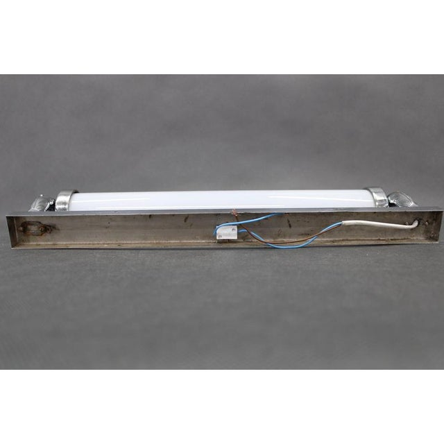 Czechoslovak Art Deco Bauhaus Tubular Chrome Wall Light with Milk Glass Shade, 1930s For Sale - Image 10 of 13