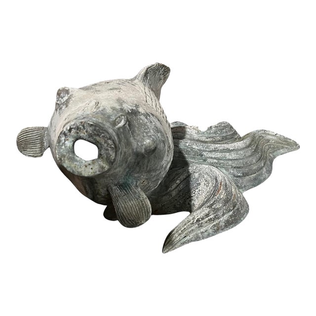 Large Copper Koi Fish Fountain Sculpture, Attributed to Brian Cohen (1925–2020) For Sale