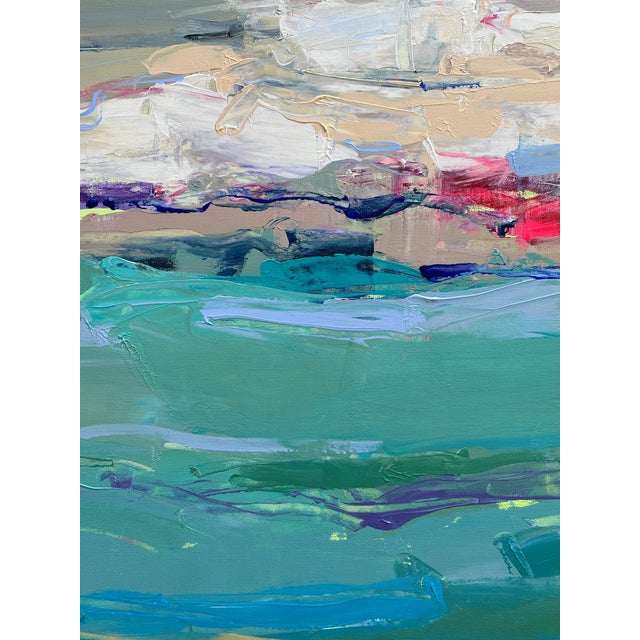 Nikolova works with layers of color that meet and overlap until a balance of movement and stillness emerges. In this...