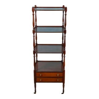 19th Century English Regency Mahogany Etagere For Sale