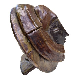 Modern Brutalist Style Ceramic Sculpture For Sale