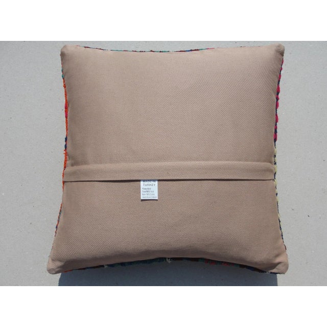 Pink Kilim Rug Pillow Cover For Sale - Image 8 of 9