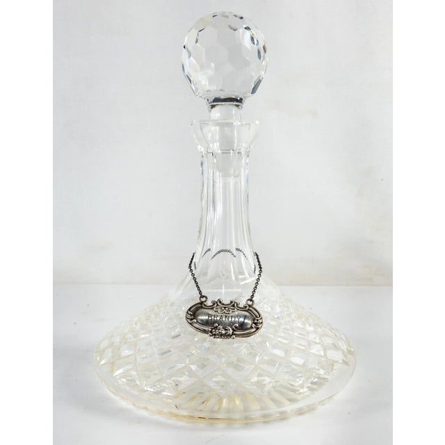 We are selling this cool stylish decanter. This glass crystal decanter is unsigned but appears to be high quality lead...