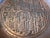 Vintage Persian Hand-Worked Copper Repoussé Wall Charger With Achaemenid Royal Court Scene For Sale - Image 4 of 8
