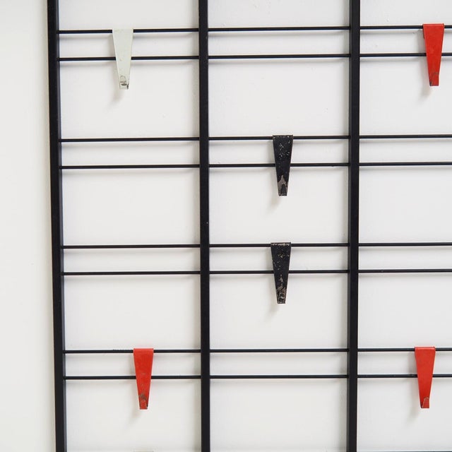 Metal Musical Scale Coat Rack by Tjerk Reijenga for Pilastro, 1950s For Sale - Image 7 of 10