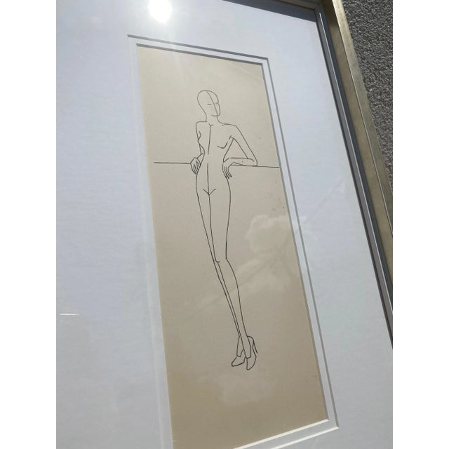 Illustration Vintage Fashion Illustration For Sale - Image 3 of 6