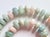 The length of the necklace is 19 inches (48 cm). The size of the rondelle beads is 16.5 mm. The color of the beads is a...