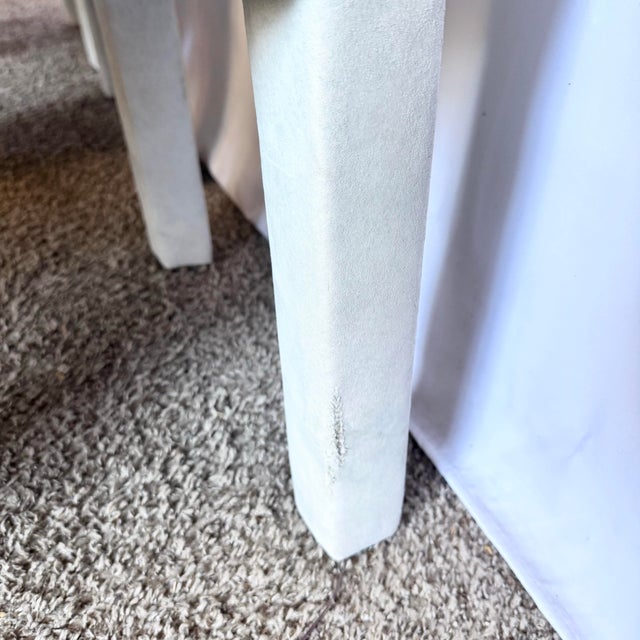 Postmodern Deco Mint Green Parsons Dining Chairs - Set of 6 For Sale - Image 10 of 12