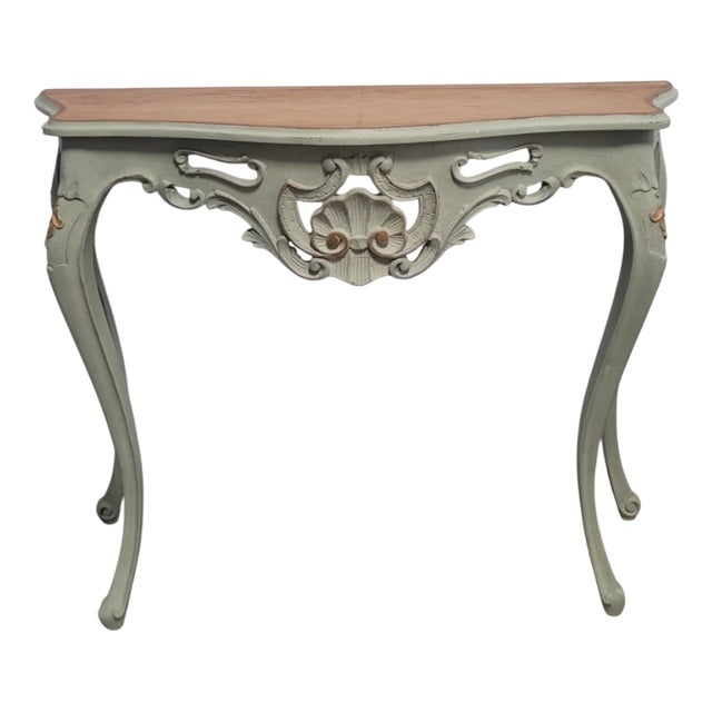 Lacquered Louis XV Style Entrance Console Table For Sale