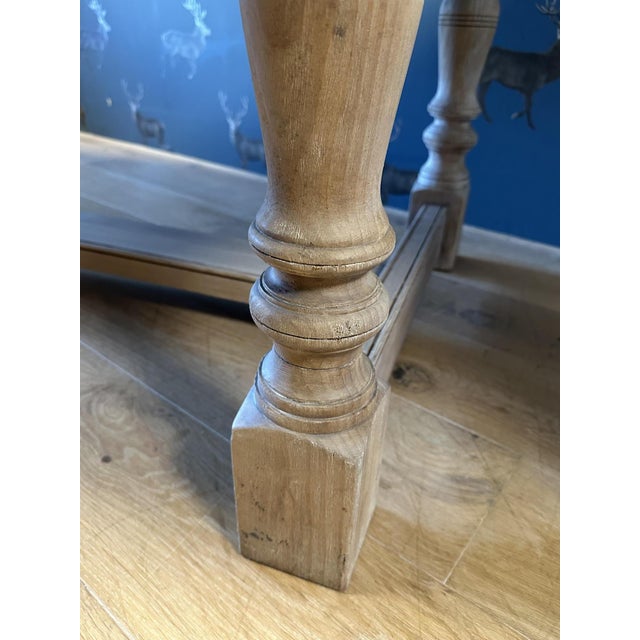 Vintage English Farmhouse Table, 1990s For Sale - Image 6 of 15