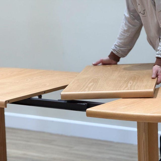 Danish Double Extending Oak Dining Table from Skovby, 1960s For Sale - Image 10 of 18