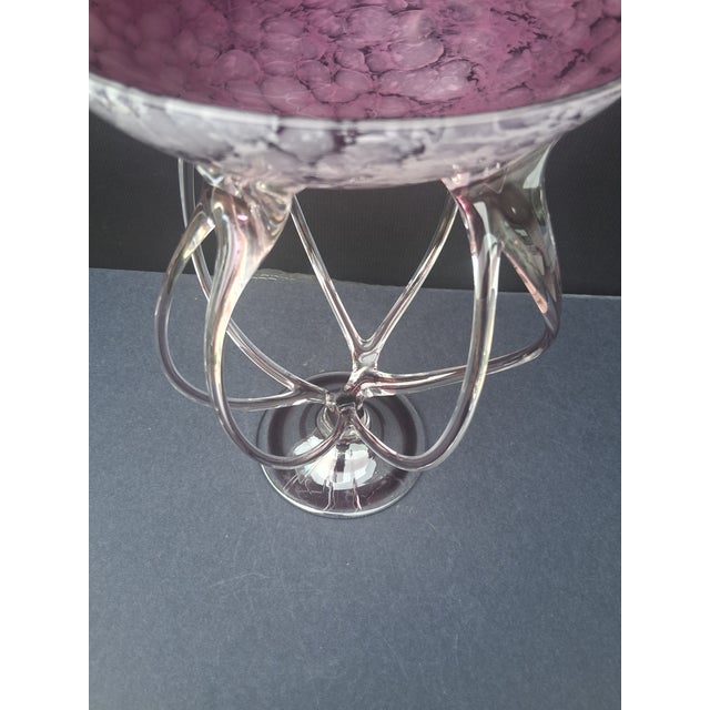 Large Vintage Hand Blown Deco-Glass Krosno Poland Sculpture For Sale - Image 4 of 12