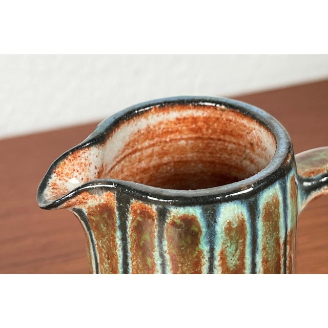 Mid-Century Modern German Studio Pottery Small Jug and Bowl by Monika Maetzel, 1960s, Set of 2 For Sale - Image 15 of 18