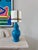 1970s Poire Lamp in Bright Blue Ceramic, 1970 For Sale - Image 5 of 5