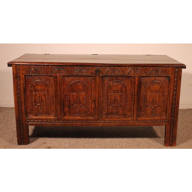 17th Century Oak Chest For Sale - Image 17 of 17