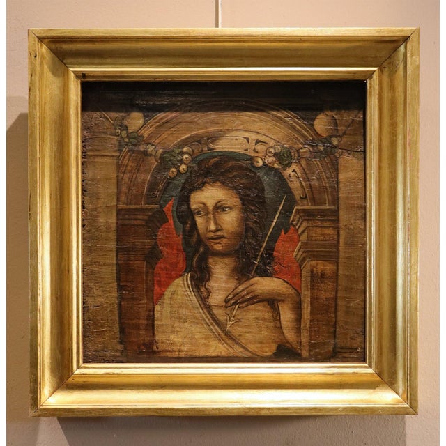 Bonifacio Bembo Seguace, Pair of Panels of Saint Sebastian Guerriero, 1620, Oil on Board For Sale - Image 4 of 15