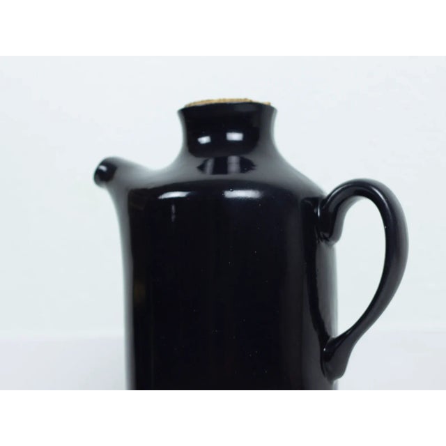 Gordon Martz Jane and Gordon Martz Black Ceramic Pitcher for Marshall Studios For Sale - Image 4 of 11