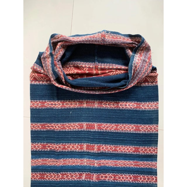 Ikat Textile From Timor With Naturally Coloured Dye & Tribal Motifs, Indonesia For Sale - Image 6 of 6
