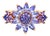 14K Pink Rose Gold Estate Iolite Tanzanite Sunflower Band Ring For Sale