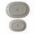 Offering a pair of Villeroy & Boch Basket platters. The pattern is a design of a green lattice band surrounding a basket...