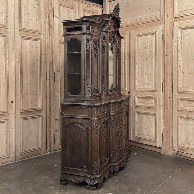 Late 19th Century 19th Century Country French Régence Liégeois Oak China Buffet For Sale - Image 5 of 18