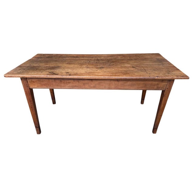 Louis Philippe Farmhouse Table in Cherry Wood, 1880 For Sale - Image 6 of 18