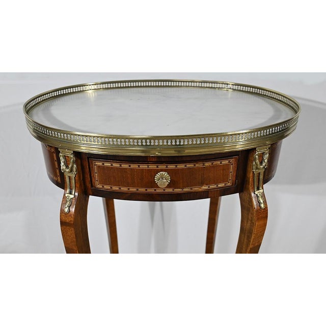 Early 20th Century Louis XVI Mahogany Living Room Table For Sale - Image 5 of 18