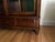 Ethan Allen Ethan Allen Ashton Curio Cabinet With Carved Details, Sliding Glass Doors & Interior Lighting For Sale - Image 4 of 7