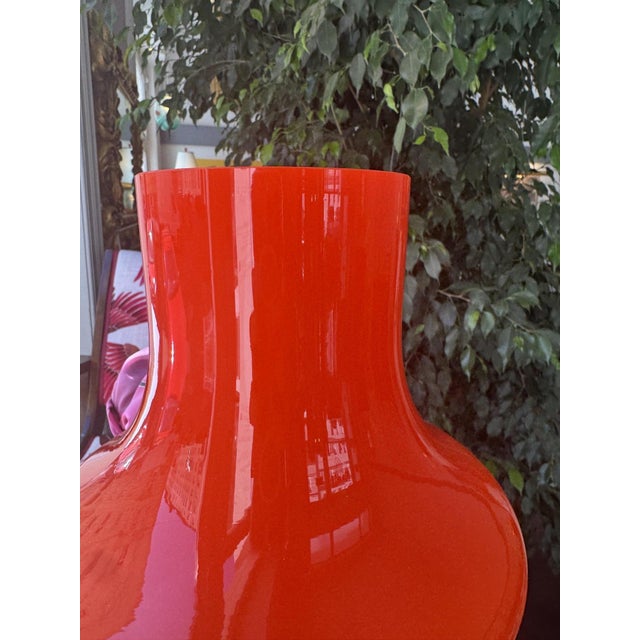 Table Lamp in Red Glass Stepan Tabera for Opp Jihlava, 1970s For Sale - Image 6 of 9