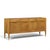 American of Martinsville Mid Century Walnut and Cane Credenza with Hutch The credenza measures: 60 wide x 17.5 deep x 28...