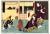 Kunikazu Utagawa, The Winter Leaf, Original Woodcut Diptych, 1860s For Sale