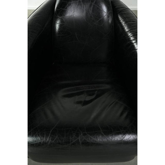 Black Cowhide Aviator Armchairs, Set of 2 For Sale - Image 6 of 14