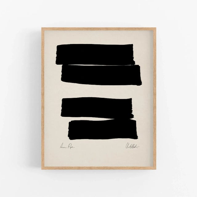 Contemporary Abstract Giclee Print 24"x32", Framed For Sale - Image 6 of 6